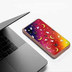 Чехол iPhone XS Max матовый SAILOR MOON, цвет: 3D-коричневый — фото 2