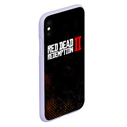 Чехол iPhone XS Max матовый RED DEAD REDEMPTION 2, цвет: 3D-светло-сиреневый — фото 2