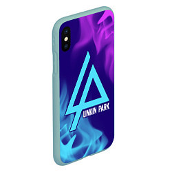 Чехол iPhone XS Max матовый LINKIN PARK ЛИНКИН ПАРК, цвет: 3D-мятный — фото 2