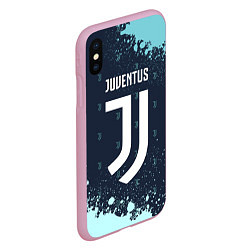 Чехол iPhone XS Max матовый JUVENTUS ЮВЕНТУС, цвет: 3D-розовый — фото 2