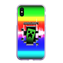 Чехол iPhone XS Max матовый Minecraft S