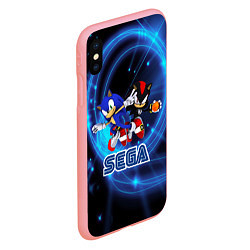 Чехол iPhone XS Max матовый Sonic SEGA, цвет: 3D-баблгам — фото 2