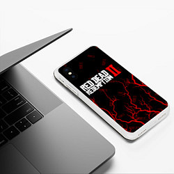 Чехол iPhone XS Max матовый RED DEAD REDEMPTION 2, цвет: 3D-белый — фото 2