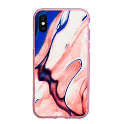 Чехол iPhone XS Max матовый Fluid art