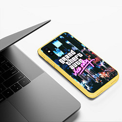 Чехол iPhone XS Max матовый GTA, цвет: 3D-желтый — фото 2