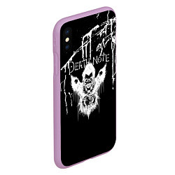 Чехол iPhone XS Max матовый Death Note, цвет: 3D-сиреневый — фото 2