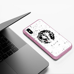 Чехол iPhone XS Max матовый Death Note, цвет: 3D-розовый — фото 2
