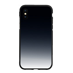 Чехол iPhone XS Max матовый Градиент, цвет: 3D-черный