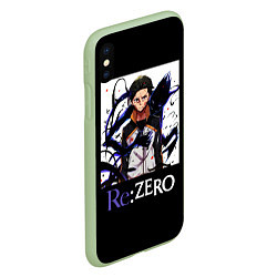 Чехол iPhone XS Max матовый Re zero, цвет: 3D-салатовый — фото 2