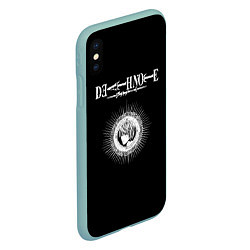Чехол iPhone XS Max матовый Death Note, цвет: 3D-мятный — фото 2