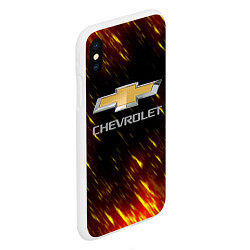 Чехол iPhone XS Max матовый CHEVROLET, цвет: 3D-белый — фото 2