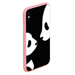 Чехол iPhone XS Max матовый Panda, цвет: 3D-баблгам — фото 2