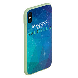 Чехол iPhone XS Max матовый Assassins Creed Valhalla, цвет: 3D-салатовый — фото 2