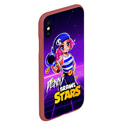 Чехол iPhone XS Max матовый Penny Brawl Stars, цвет: 3D-красный — фото 2