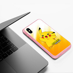 Чехол iPhone XS Max матовый Pikachu Pika Pika, цвет: 3D-баблгам — фото 2