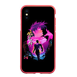 Чехол iPhone XS Max матовый JoJo’s Bizarre Adventure, цвет: 3D-красный