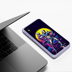 Чехол iPhone XS Max матовый JoJo’s Bizarre Adventure, цвет: 3D-светло-сиреневый — фото 2