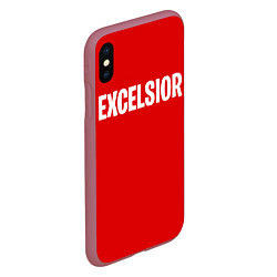 Чехол iPhone XS Max матовый EXCELSIOR, цвет: 3D-малиновый — фото 2