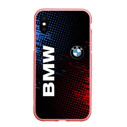 Чехол iPhone XS Max матовый BMW ТЕКСТУРА, цвет: 3D-баблгам