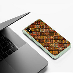 Чехол iPhone XS Max матовый СЛАВЯНСКАЯ СИМВОЛИКА, цвет: 3D-салатовый — фото 2