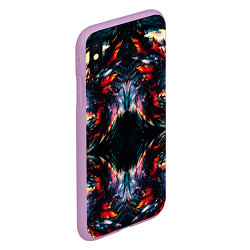 Чехол iPhone XS Max матовый KRISTALL, цвет: 3D-сиреневый — фото 2