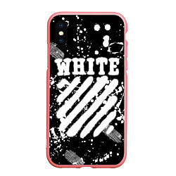 Чехол iPhone XS Max матовый Off white, цвет: 3D-баблгам