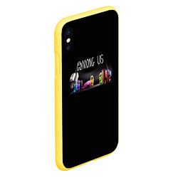 Чехол iPhone XS Max матовый AMONG US, цвет: 3D-желтый — фото 2