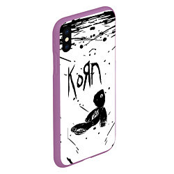 Чехол iPhone XS Max матовый Korn, цвет: 3D-фиолетовый — фото 2