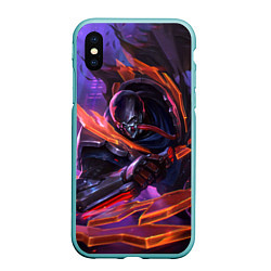 Чехол iPhone XS Max матовый Пайк League of legends, цвет: 3D-мятный