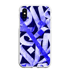 Чехол iPhone XS Max матовый Graffiti