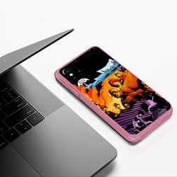 Чехол iPhone XS Max матовый The Umbrella Academy КОМИКСЫ, цвет: 3D-малиновый — фото 2