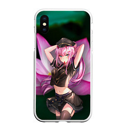 Чехол iPhone XS Max матовый Zero Two, цвет: 3D-белый