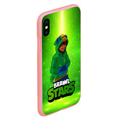 Чехол iPhone XS Max матовый Brawl Stars Leon, цвет: 3D-баблгам — фото 2