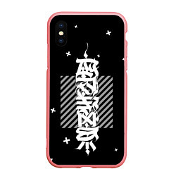 Чехол iPhone XS Max матовый CYBER calligraphy