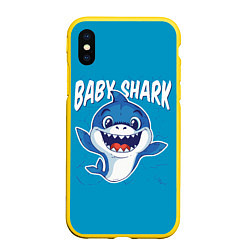 Чехол iPhone XS Max матовый Baby Shark