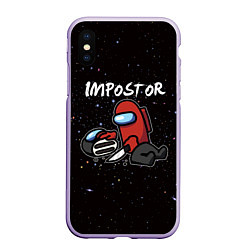 Чехол iPhone XS Max матовый AMONG US - IMPOSTOR