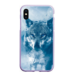 Чехол iPhone XS Max матовый Волк
