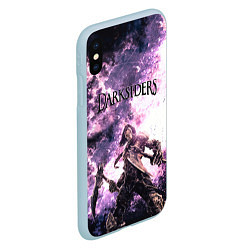 Чехол iPhone XS Max матовый Darksiders 2, цвет: 3D-голубой — фото 2