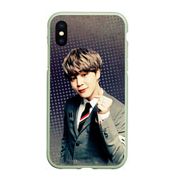 Чехол iPhone XS Max матовый BTS Jimin