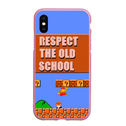 Чехол iPhone XS Max матовый Марио