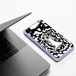 Чехол iPhone XS Max матовый HAUNTED FAMILY, цвет: 3D-светло-сиреневый — фото 2