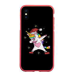 Чехол iPhone XS Max матовый Unicorn Dab