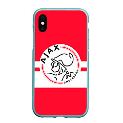 Чехол iPhone XS Max матовый AJAX AMSTERDAM, цвет: 3D-мятный