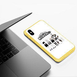 Чехол iPhone XS Max матовый Моя геройская академия, цвет: 3D-желтый — фото 2