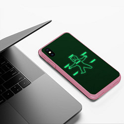 Чехол iPhone XS Max матовый Vault-Boy HP, цвет: 3D-малиновый — фото 2