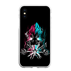Чехол iPhone XS Max матовый DRAGON BALL, цвет: 3D-белый