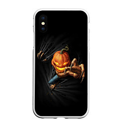 Чехол iPhone XS Max матовый Jack Skellington