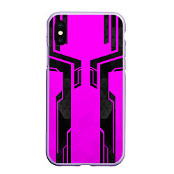 Чехол iPhone XS Max матовый CYBERPUNK FASHION, цвет: 3D-светло-сиреневый