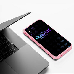 Чехол iPhone XS Max матовый GENSHIN IMPACT, цвет: 3D-баблгам — фото 2