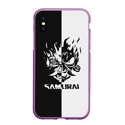 Чехол iPhone XS Max матовый SAMURAI, цвет: 3D-фиолетовый